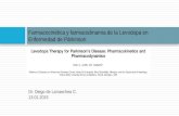 Dr. Diego de Larraechea C. 13.01.2015 Farmacocinética y farmacodinamia de la Levodopa en Enfermedad de Párkinson.