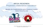 MESA REDONDA Proyectos colaborativos educativos Modelo de Colaboración entre Centros Locales Maider Perea Foronda COLLAB 2012: educación, colaboración.