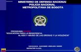 Policía Nacional Subintendente. ALEXANDER ARBOLEDA MADRID INSTRUCTOR D.A.R.E. MINISTERIO DE DEFENSA NACIONAL POLICIA NACIONAL METROPOLITANA DE BOGOTA MINISTERIO.