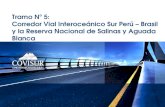 Tramo Nº 5: Corredor Vial Interoceánico Sur Perú – Brasil y la Reserva Nacional de Salinas y Aguada Blanca.