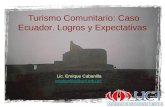 Turismo Comunitario: Caso Ecuador. Logros y Expectativas Lic. Enrique Cabanilla ecabanilla@uct.edu.ec.