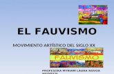 EL FAUVISMO MOVIMIENTO ARTÍSTICO DEL SIGLO XX PROFESORA MYRIAM LAURA NOVOA HEIDRICH