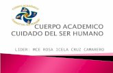 LIDER: MCE ROSA ICELA CRUZ CAMARERO.  Este cuerpo académico en formación se orienta hacia la sistematización y orientación del conocimiento, del ejercicio.