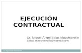 EJECUCIÓN CONTRACTUAL 1 Dr. Miguel Salas Macchiavello Dr. Miguel Ángel Salas Macchiavello Salas_macchiavello@hotmail.com.