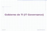 Gobierno de TI1Copyright 2008 Tecnotrend SC Gobierno de TI (IT Governance)
