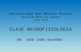 Universidad San Martín Porres Facultad Medicina Humana Lima Perú CLASE NEUROFISIOLOGIA DR. JOSE CANO NAVARRO.
