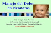 Manejo del Dolor en Neonatos Lic. Evelyn Alza Paredes Enfermera Asistencial UCI Neonatal Hospital Nacional Edgardo Rebagliati Martins evelyna1999@yahoo.es.