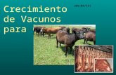 Crecimiento de Vacunos para Carne (01/04/14). III.- INVERNADA III.1.- PRODUCCION DE CARNE NACIONAL. Stock nacional, Consumo per cápita, exportación, tasa.