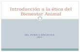 DRA. PATRICIA KOSCINCZUK -2011- Introducción a la ética del Bienestar Animal.