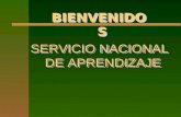 SERVICIO NACIONAL DE APRENDIZAJE BIENVENIDOS OFRECIENDO Y EJECUTANDO LA FORMACION PROFESIONAL INTEGRAL 50 AÑOS.