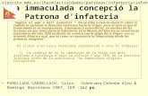 La immaculada concepció la Patrona d’infateria PARELLADA CARDELLACH, Caius. Colom venç Colombo. Aleu & Domingo Barcelona 1987, 159 -162 ps. Segons el web.