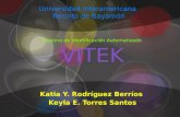 VITEK Katia Y. Rodríguez Berríos Keyla E. Torres Santos Universidad Interamericana Recinto de Bayamón Sistema de identificación Automatizado.