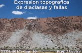 Expresion topografica de diaclasas y fallas GEOL 4017: Cap. 10 Prof. Lizzette Rodríguez.