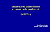 Sistemas de planificación y control de la producción (MPCS1) Luís Usandizaga Miguel Ángel Navarro.