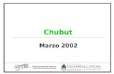 Chubut Marzo 2002. Sociodemográfico Fuente: SIEMPRO, en base a datos de la EPH, INDEC. 408.191 personas En el 2001, residían en Chubut...que representaban.