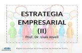 ESTRATEGIA EMPRESARIAL (II) Prof. Dr. Lluís Jovell Màster Universitari en Innovació de les Indústries Tèxtils.