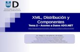 XML, Distribución y Componentes Tema 2 – Acceso a Datos ADO.NET