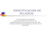 IDENTIFICACION DE PELIGROS POR:SALVADOR FERRERA OSHA SECURITY OFFICER DE EL LABORATORIO DE PATOLOGIA DR. NOY INC. FUERON USADOS RECURSOS DE OSHA EN LA.