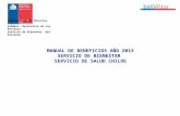 MANUAL DE BENEFICIOS AÑO 2015 SERVICIO DE BIENESTAR SERVICIO DE SALUD CHILOE Subdirección de Recursos Humanos Subdpto. Desarrollo de las Personas Servicio.