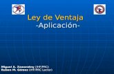 Ley de Ventaja -Aplicación- Miguel A. Zaworotny (IHF/PRC) Ruben M. Gómez (IHF/PRC Lector)