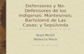 Defensores y No-Defensores de los indígenas: Montesinos; Bartolomé de Las Casas; y Sepúlveda Brad McGill Rebecca Rieck.