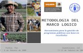 METODOLOGIA DEL MARCO LOGICO Herramienta para la gestión de programas públicos con base en resultados Guadalajara, Jal. 11-12 de febrero de 2008 Puebla,