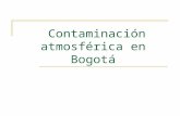 Contaminación atmosférica en Bogotá. Dada su ubicación, la capital tiene una ventaja, las corrientes de vientos que permanentemente ayudan a renovar el.