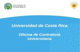 Universidad de Costa Rica Oficina de Contraloría Universitaria.