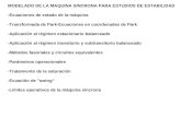 MODELADO DE LA MAQUINA SINCRONA PARA ESTUDIOS DE ESTABILIDAD -Ecuaciones de estado de la máquina -Transformada de Park-Ecuaciones en coordenadas de Park.