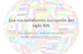 Los nacionalismos europeos del siglo XIX. Nacionalismo, Industrialización, Imperialismo y Liberalismo.