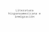 Literatura hispanoamericana e inmigración. Aluvión inmigratoria y heterogeneidad En 1869 Argentina contaba con 1.737.676 habitantes, en 1895 había 3.954.961.
