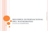REGIMEN INTERNACIONAL DEL MATRIMONIO Prof.Norma B.MARTINEZ.