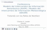 11 Conferencia Modelo del Intercambio de Información Aeronáutica (AIXM) / Modelo del Intercambio de Información Meteorológica (WXXM) Tratando con los Retos.