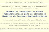 “Sociedad, Ciencia, Tecnología y Matemáticas” 24 de marzo de 2003, Universidad de La Laguna Generación Automática de Mallas Tridimensionales para la Simulación.