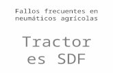Fallos frecuentes en neumáticos agrícolas Tractores SDF.