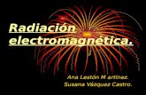 Radiación electromagnética. Ana Lestón M artínez. Susana Vázquez Castro.