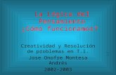 Paul Ely La Lógica del Pensamiento ¿Cómo funcionamos? Creatividad y Resolución de problemas en T.I. Jose Onofre Montesa Andrés 2002-2003.