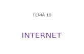 TEMA 10 INTERNET. INTERNET Y WEB: HISTORIA Y FUNCIONAMIENTO: _ INTERNET: es el conjunto de diapositivas y servicios que distribuimos por todo el mundo.