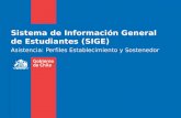 Sistema de Información General de Estudiantes (SIGE) Asistencia: Perfiles Establecimiento y Sostenedor.