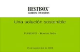Una solución sostenible FUNEXPO – Buenos Aires 25 de septiembre de 2008.