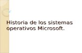Historia de los sistemas operativos Microsoft.. Win NT 3.1 1993 Win NT 3.51 1994 Win NT 4.0 1996 Win 2000 2000 Win XP 2001W. Server 20032003 Windows Vista.