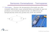 © 2005 Javier Lorenzo Navarro Sensores Generadores - Termopares  Termopar – Sensor de temperatura formado por dos metales diferentes cuya característica.