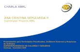 CHARLA XBRL Presentación para Sociedades Fiscalizadas, Auditores Externos y Empresas de Software SUPERINTENDENCIA DE VALORES Y SEGUROS Santiago, Noviembre.