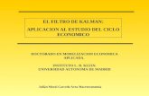 EL FILTRO DE KALMAN: APLICACION AL ESTUDIO DEL CICLO ECONOMICO DOCTORADO EN MODELIZACION ECONOMICA APLICADA. INSTITUTO L. R. KLEIN. UNIVERSIDAD AUTONOMA.