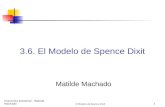 Economía Industrial - Matilde Machado El Modelo de Spence Dixit 1 3.6. El Modelo de Spence Dixit Matilde Machado.