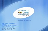 PORTAFOLIO DE SERVICIOS JOHN FREDY AVENDAÑO M. Gerente COLEGIOS ONLINE COLOMBIA NIT – 900.183.147-3 Teléfono: (571) 3 05 37 22 Celular: (571) 313 895 94.