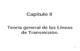 1 Teoría general de las Líneas de Transmisión. Capitulo II.