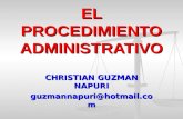 EL PROCEDIMIENTO ADMINISTRATIVO CHRISTIAN GUZMAN NAPURI guzmannapuri@hotmail.com.