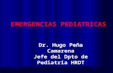 EMERGENCIAS PEDIATRICAS EMERGENCIAS PEDIATRICAS Dr. Hugo Peña Camarena Jefe del Dpto de Pediatria HRDT.