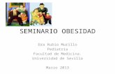 SEMINARIO OBESIDAD Dra Rubio Murillo Pediatría Facultad de Medicina. Universidad de Sevilla Marzo 2013.